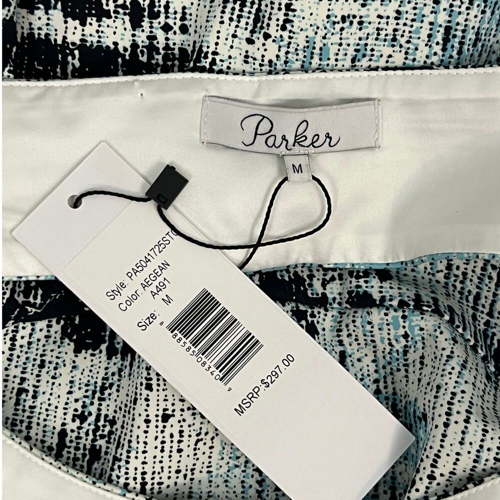 Parker Leona Aegean Printed Halter Fit and Flare Mini Dress Women’s Size M NWT - Picture 10 of 12